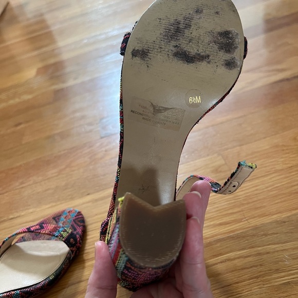 Jessica Simpson Multi Color Block Heels - Picture 3 of 4